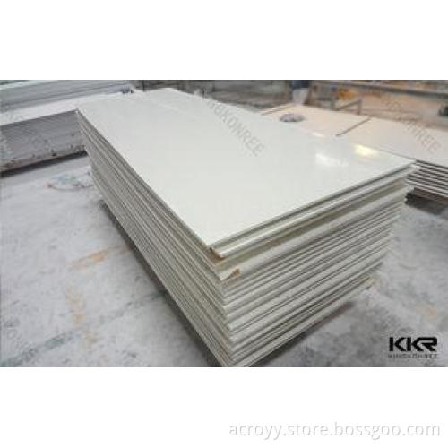 White Modified Acrylic Solid Surface Stone Slabs / acrylic